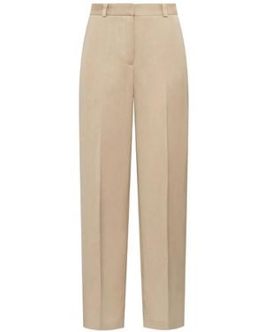 Maliparmi Pressed-Crease Straight-Leg Pants - Natural