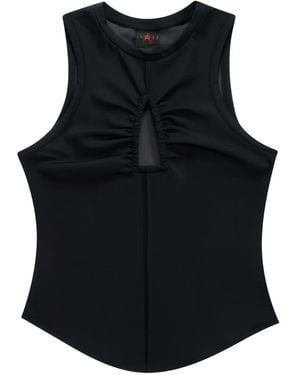 Nike Keyhole-Detail Tank Top - Black