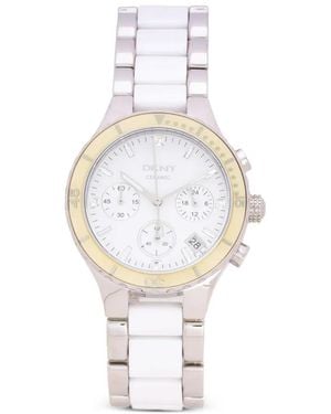 DKNY Round-Face 38Mm Watch - White