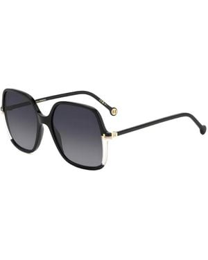 Carolina Herrera Geometric-Frame Sunglasses - White