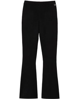 Twinset Flared Knitted Trousers - Black