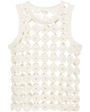 Wales Bonner Stanza Knit Vest Ws24Kn37Co18099 - Neutre