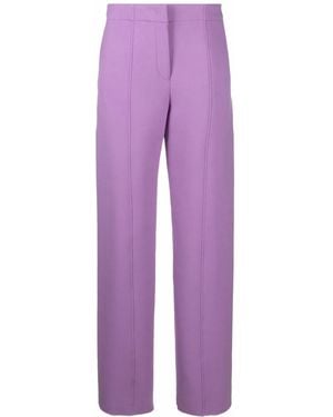 Ferragamo Straight-Leg Pants - Purple