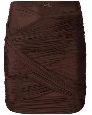 Alexander Wang Ruched Skirt - Brown