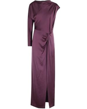 FEDERICA TOSI Asymmetrical Draped Dress - Purple