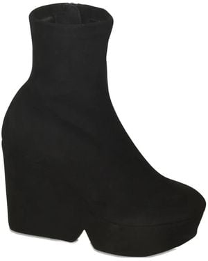 Robert Clergerie 110Mm Platform Suede Boots - Black