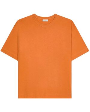Dries Van Noten Cotton Crew-Neck T-Shirt - Orange