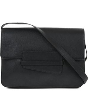 Il Bisonte Hammered Leather Bag - Black