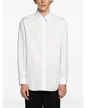 Balenciaga Long-Sleeve Standard Cotton Shirt - White