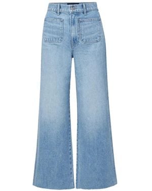 Veronica Beard Vaqueros Taylor Capri Anchos - Azul