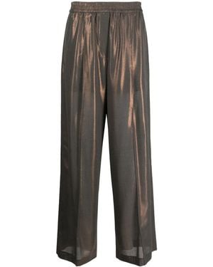 Brunello Cucinelli Wide-Leg Trousers - Grey