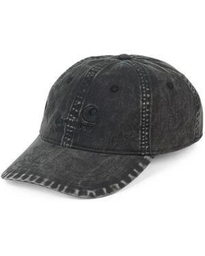 Carhartt Lambert Logo-Embroidered Cap - Black