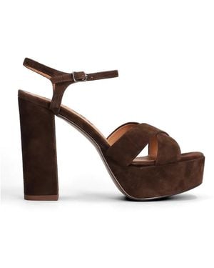 Bibi Lou Primrose Platform Sandals - Brown
