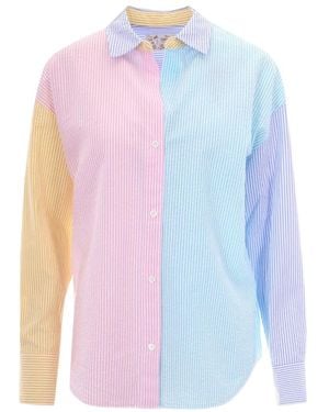 MC2 Saint Barth Striped Cotton Shirt - White