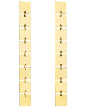 CADAR Pendientes Foundation En Oro Amarillo De 18 Ct - Metálico