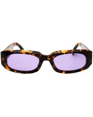 Palm Angels Noah Oval-Frame Sunglasses - Black