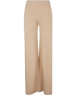 D.exterior Wide-Leg Trousers - Natural