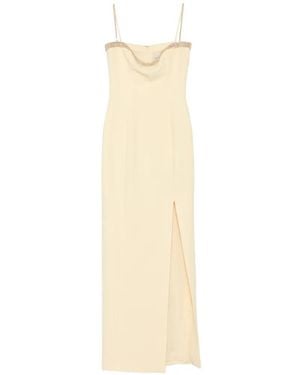 Jean Louis Sabaji Beaded Crepe Dress - White
