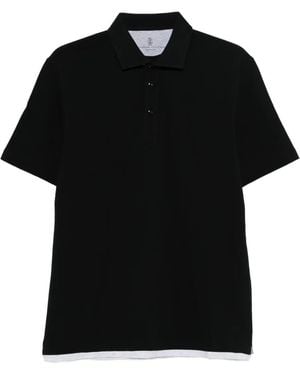 Brunello Cucinelli Trim polo shirt - Negro