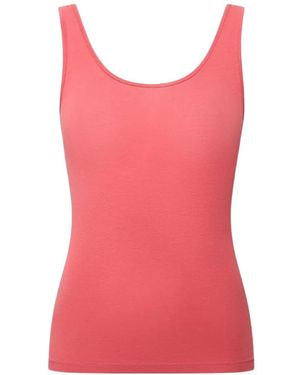 Another Tomorrow U-Neck Tank Top - Pink