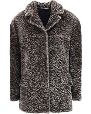 Salvatore Santoro Jack Met Luipaardprint En Knopen - Zwart