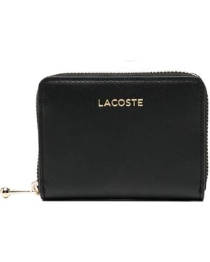 Lacoste Logo-Embossed Wallets - Black
