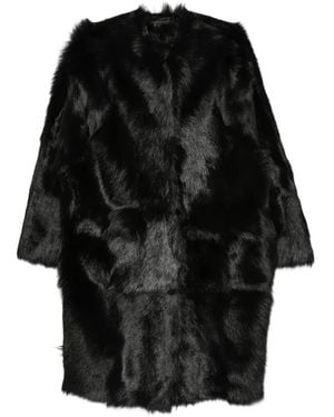 TOTEME Faux-Fur Coat - Black