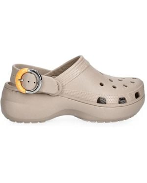 Crocs™ Slingback-Mules Mit Plateau - Weiß