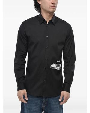 DSquared² Logo-Print Shirt - Black