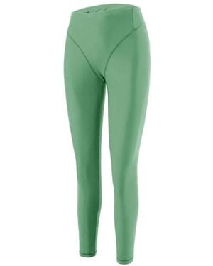 District Vision Logo-Print Leggings - Green