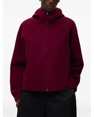 Arte' Seam-Detail Jacket - Red