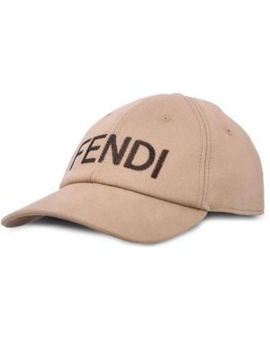 Fendi Cappello Con Logo - Rosa