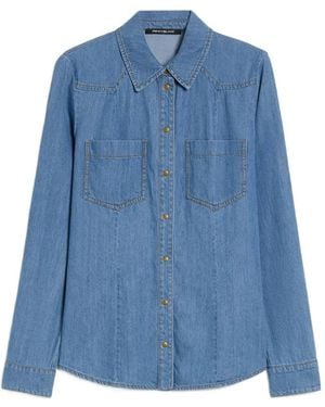 Pennyblack Western-Style Denim Shirt - Blue