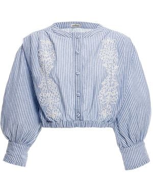 Agua Bendita Isolda Batik Blouse - Blue