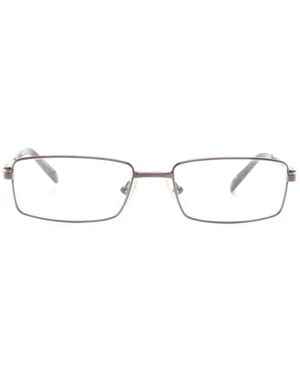 ST Dupont Gafas Con Montura Rectangular - Blanco