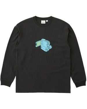 Gramicci T-Shirt Imprimé À Manches Longues - Noir