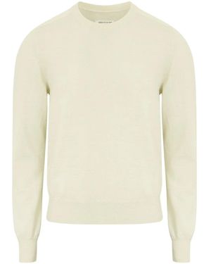 Maison Margiela Ivory Wool Jumper - Natural