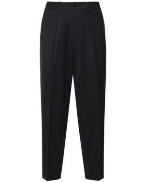 BE ABLE Dominique Pleated Elasticated-Waist Pants - Black