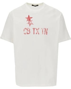 Cole Buxton Cb Tx Tn Graphic-Print T-Shirt - White