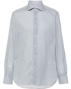 Corneliani Geometric-Pattern Shirt - Grey