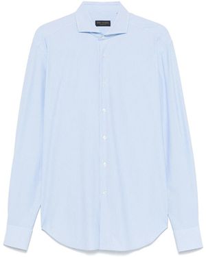 Dell'Oglio Camicia A Righe - Blu