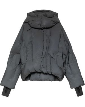 DingYun Zhang Padded Hooded Down Jacket - Gray