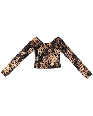 Chrome Hearts Cross-Print Mesh Top - Black