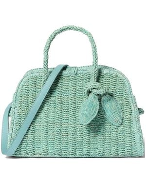 Jacquemus Le Petit Turismo Tasche Aus Raffiabast - Grün