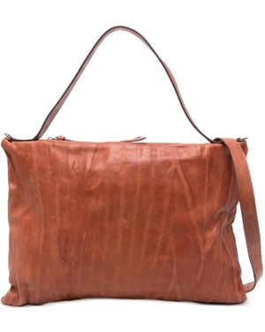 SOMMET Sac Porté Épaule Lexi Format Moyen En Cuir À Fermeture Zippée - Marron