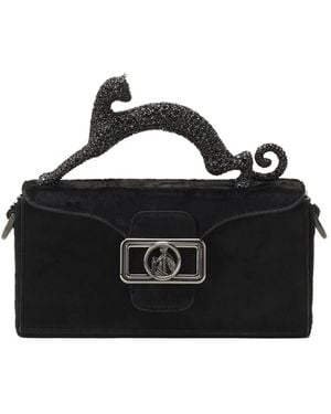 Lanvin Pencil Umhängetasche Mit Katze - Schwarz