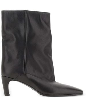 strategia shoes Bottines Cecile À Bout Carré - Black