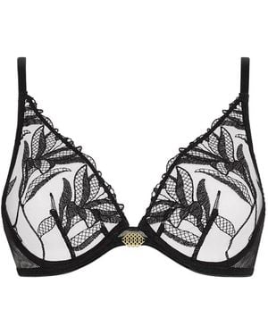 Aubade Sujetador Sweet Euphoria Con Bordado Floral - Negro