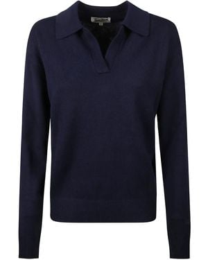 MC2 Saint Barth Long-Sleeve Polo Shirt - Blue