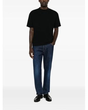 The Row Madoc Short-Sleeve Crew-Neck T-Shirt - Black